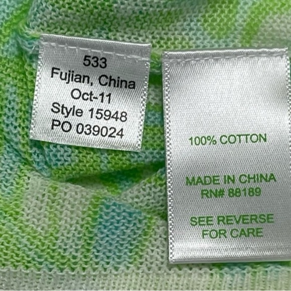 LILLY PULITZER Women’s LUNDEN LEAF LIGHTWEIGHT COTTON SEMI-SHEER SWEATER Medium - Picture 5 of 16